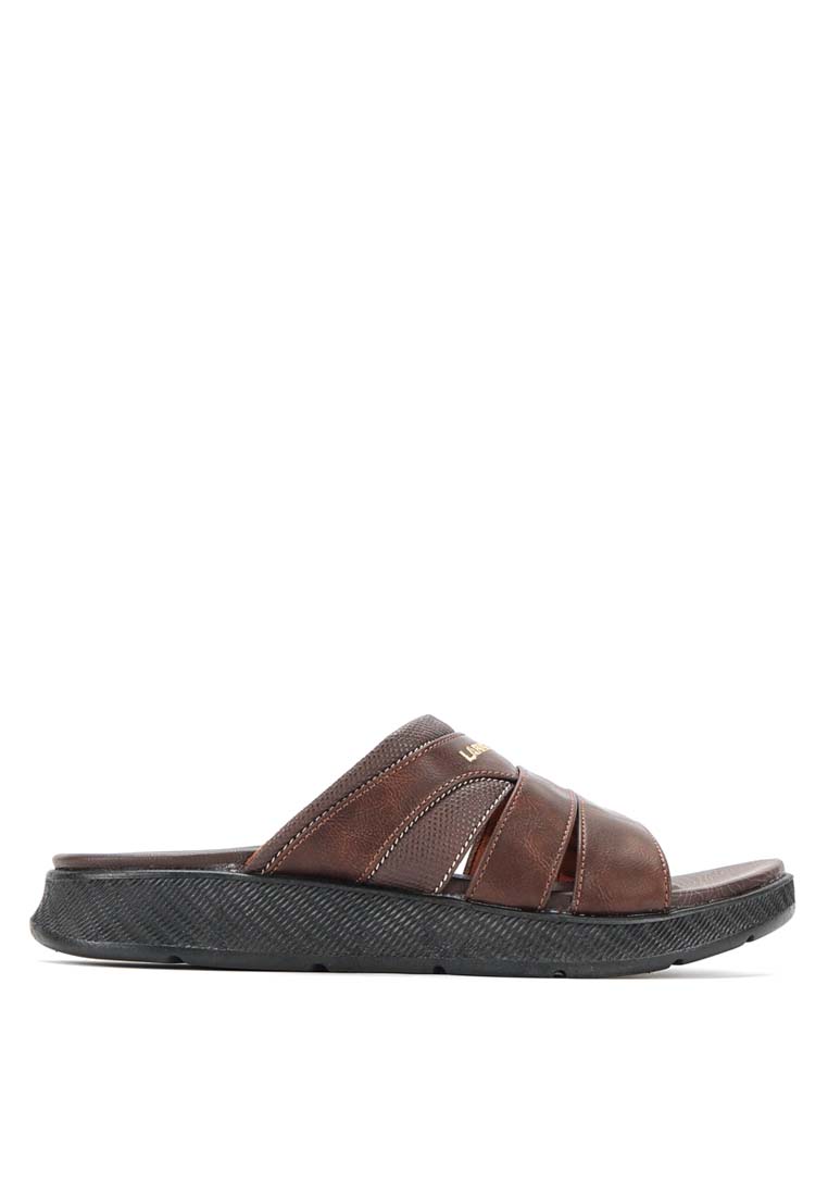 LARRIE Men Brown Soothe Sole Comfy Open Toe Sandals 592514-683SV-3P-BROWN - Image 3