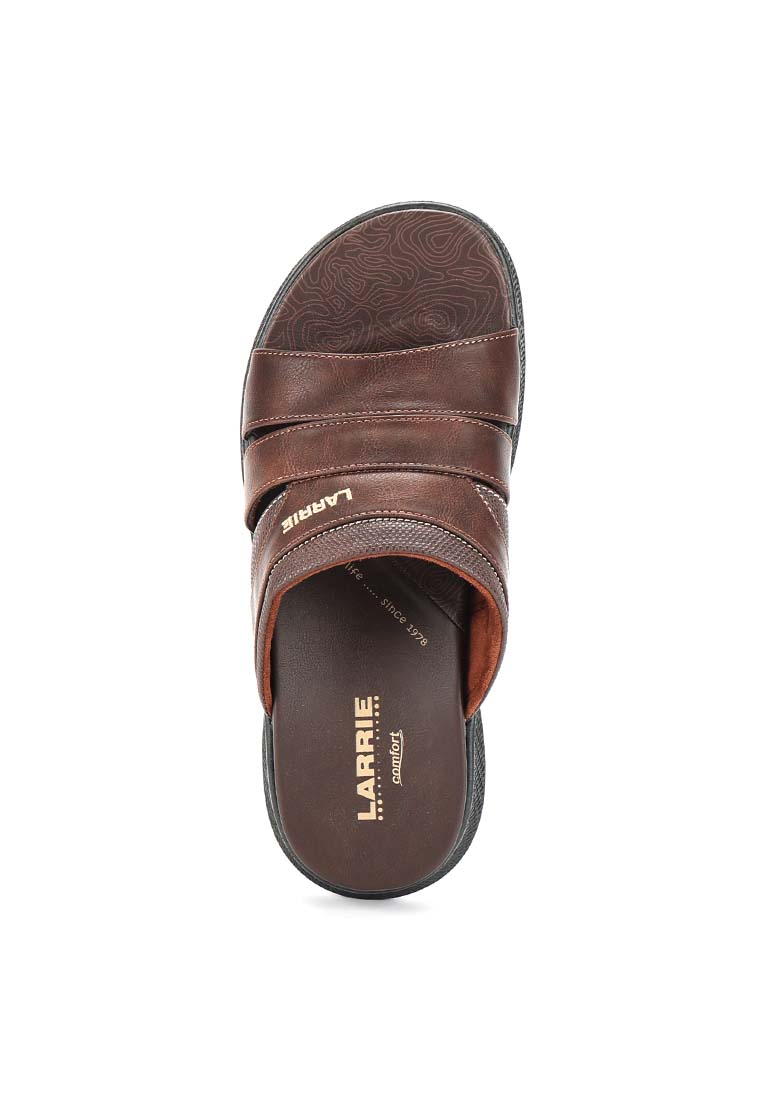 LARRIE Men Brown Soothe Sole Comfy Open Toe Sandals 592514-683SV-3P-BROWN - Image 6