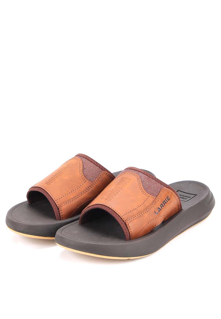 LARRIE Men Brown Comfort Step Casual Sandals 592516-SR1SV-3P-BROWN - Image 7