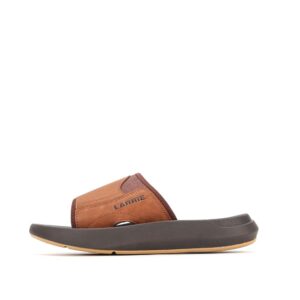 LARRIE Men Brown Comfort Step Casual Sandals 592516-SR1SV-3P-BROWN