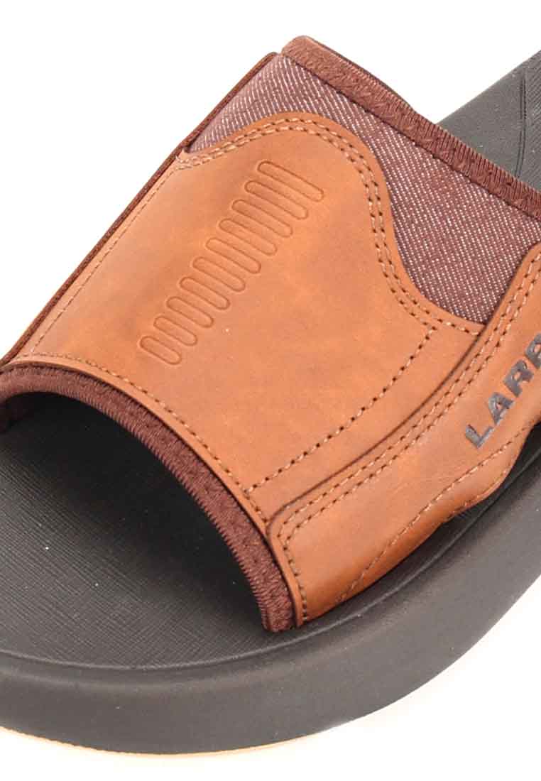 LARRIE Men Brown Comfort Step Casual Sandals 592516-SR1SV-3P-BROWN - Image 5