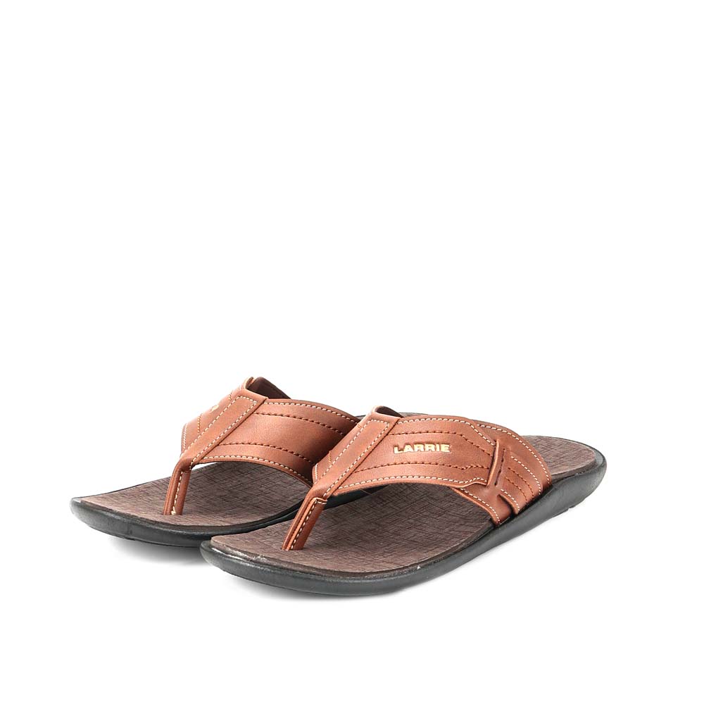 LARRIE Men Brown Breeze Walk Casual Comfort Thongs 592581-681SV-3P-BROWN - Image 7