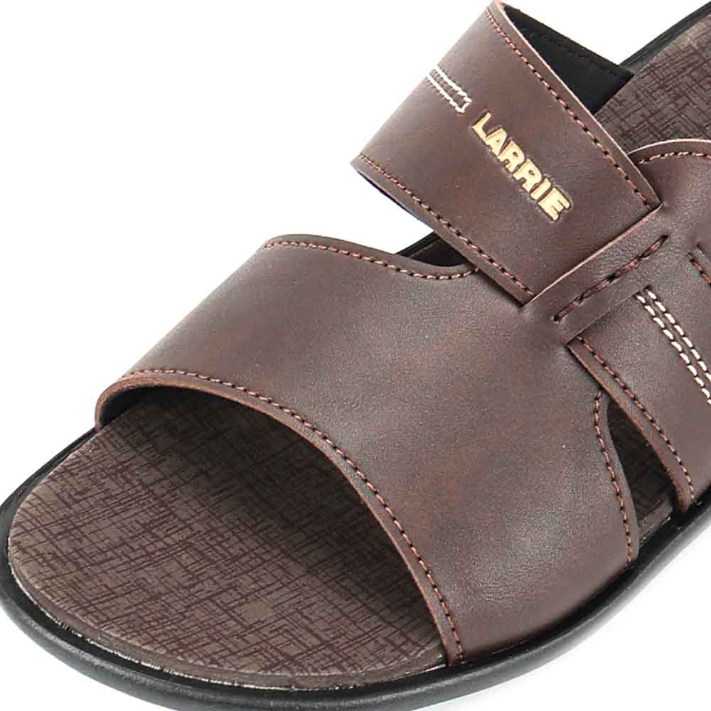 LARRIE Men Coffee Breeze Walk Casual Open Toe Sandals 592581-683SV-33P-COFFEE - Image 5