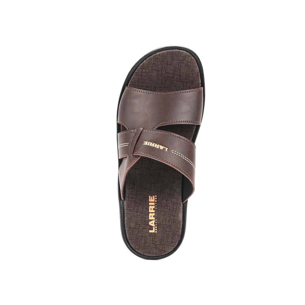 LARRIE Men Coffee Breeze Walk Casual Open Toe Sandals 592581-683SV-33P-COFFEE - Image 4