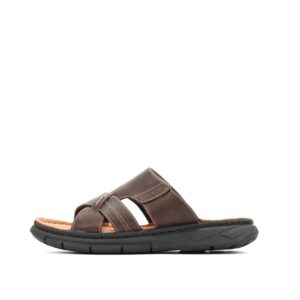 LARRIE Men Coffee Easy Going Comfort Open Toe Sandals