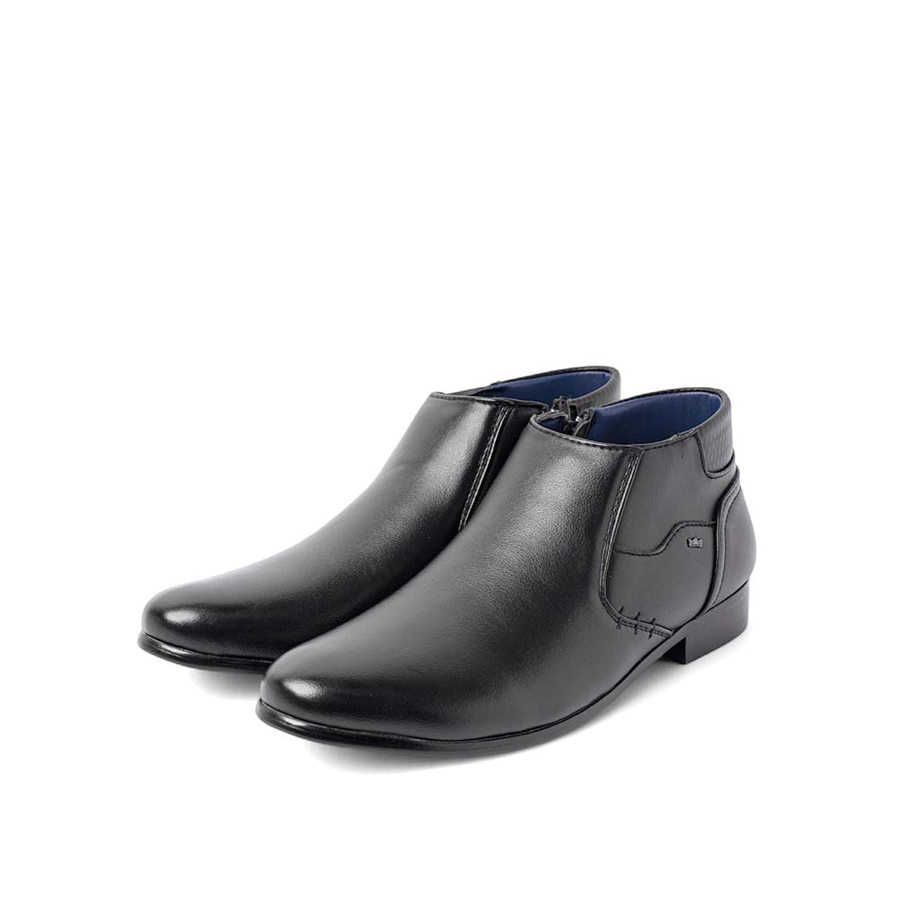 LR LARRIE Men Black Elite Zip-Up Ankle Boots - Image 7