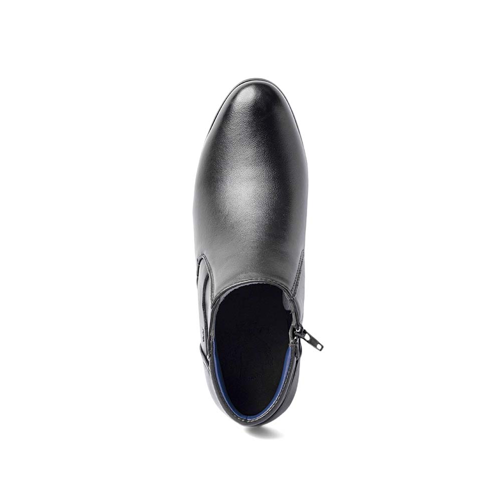 LR LARRIE Men Black Elite Zip-Up Ankle Boots - Image 4