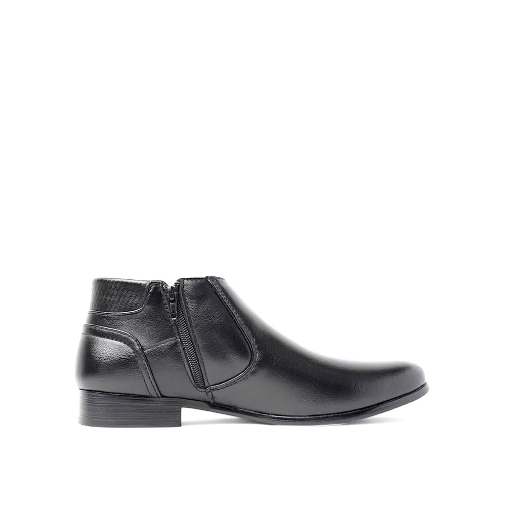 LR LARRIE Men Black Elite Zip-Up Ankle Boots - Image 2