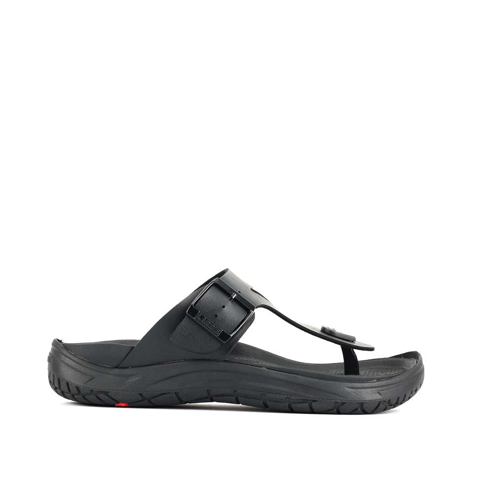 LARRIE Men Black Soft Footbed Casual Sandals - Image 2