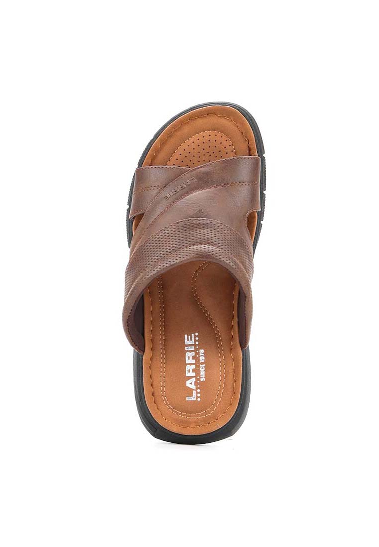 LARRIE Men Dark Brown Easy Going Comfort Open Toe Sandals - Image 3