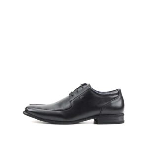 LR LARRIE Men Black Smooth Formal Business Wear