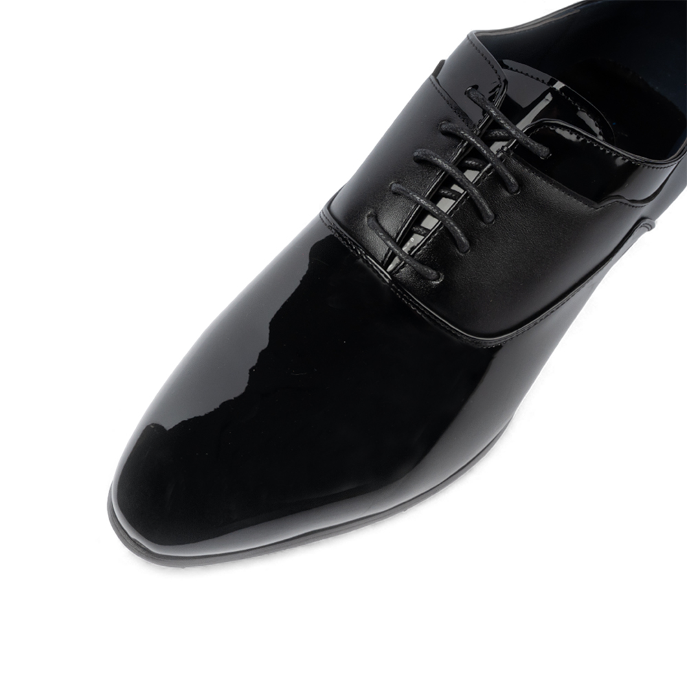 LR LARRIE Men Black Imperial Shine Classic Lace Up Business Shoes - Image 5