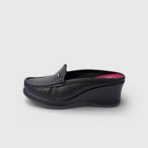 LARRIE Ladies Dorothy Wedge Mule Loafers