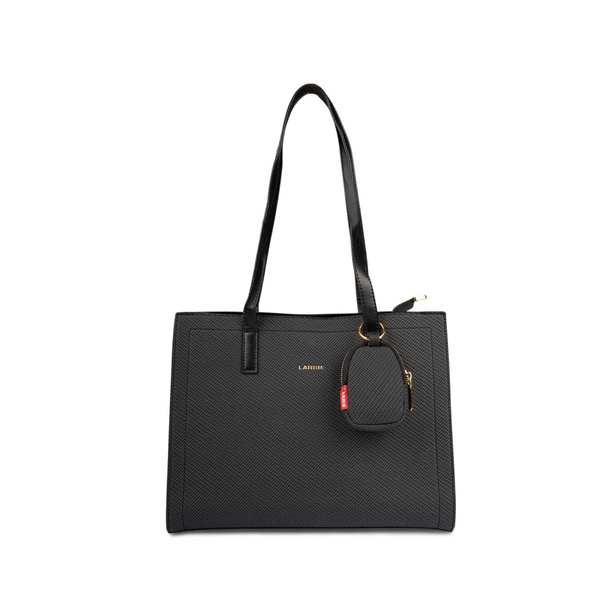 LARRIE Ladies Bag PU Leather Canvas Tote - Image 2