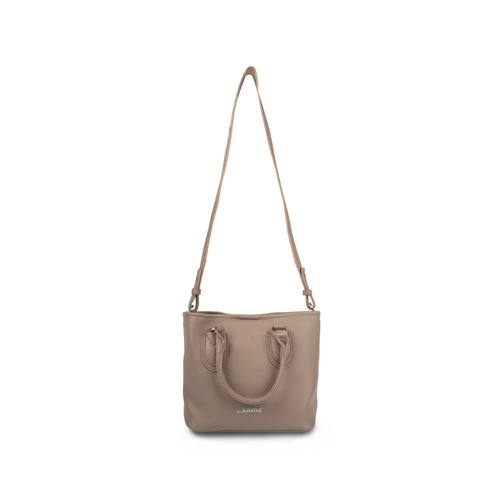 LARRIE Ladies Structured Pebbled Shoulder Bag - Image 3