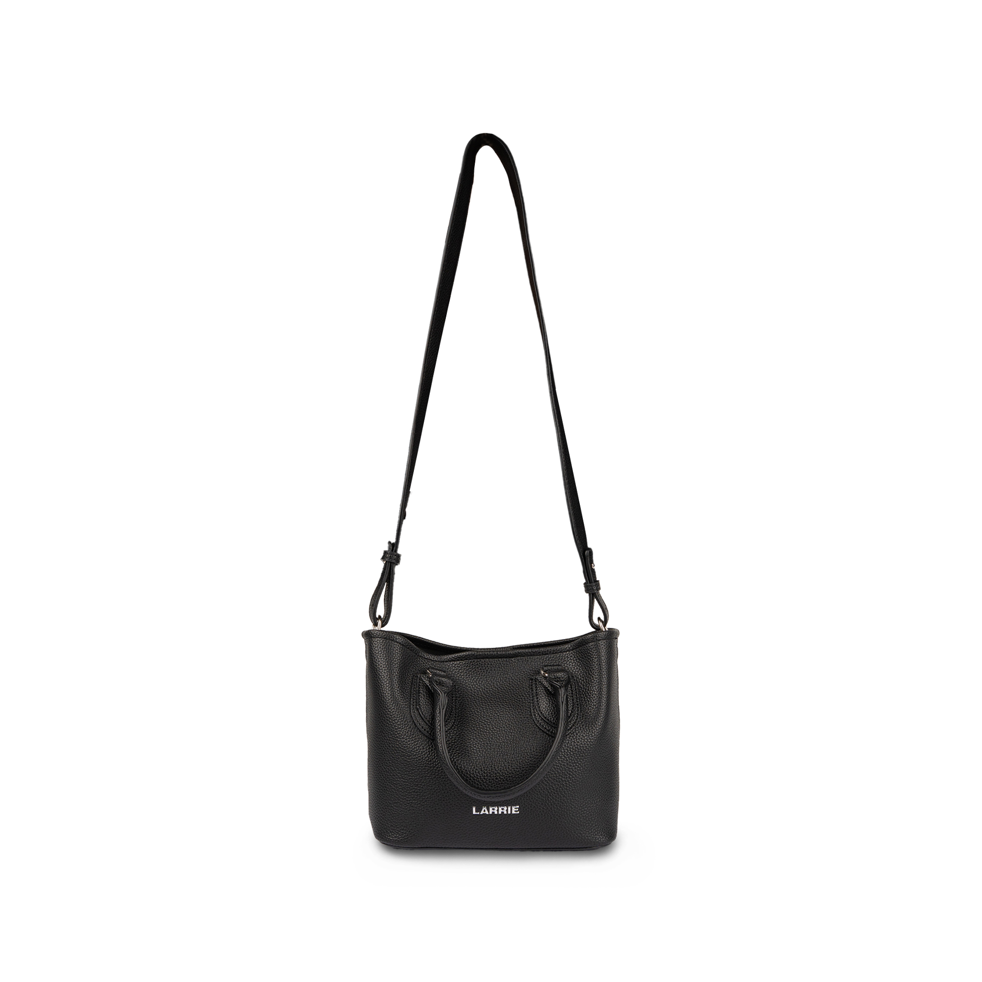 LARRIE Ladies Structured Pebbled Shoulder Bag - Image 2