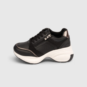 LARRIE Ladies Poppy Sneaker with Side Zipper
