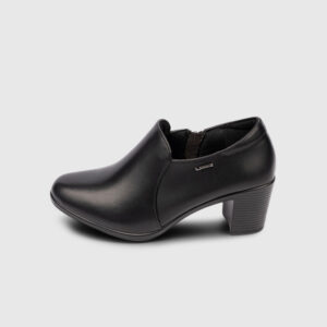 LARRIE Ladies PU Leather Heeled Comfort Shoe