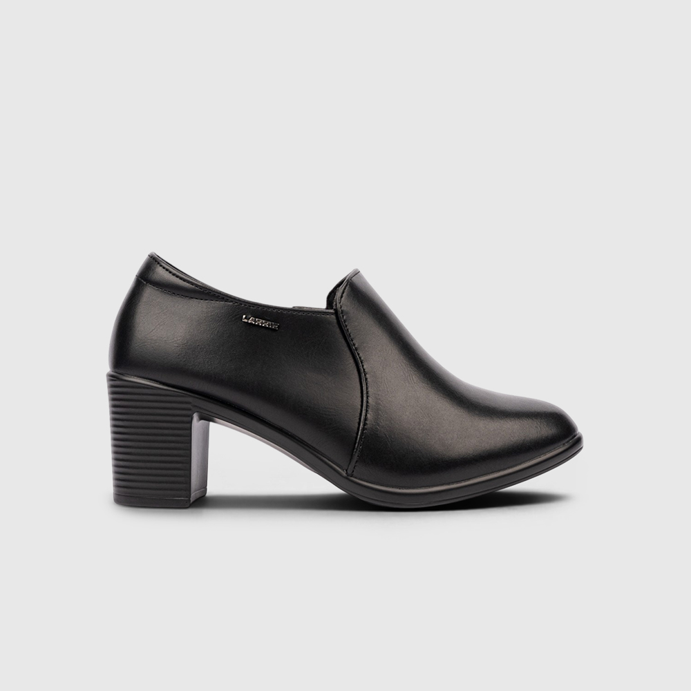 LARRIE Ladies PU Leather Heeled Comfort Shoe - Image 7