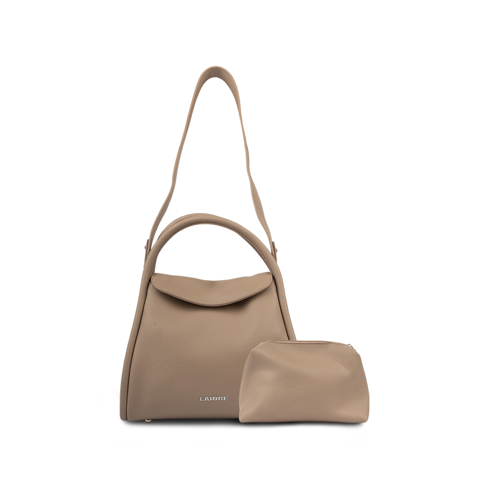 LARRIE Ladies Fiona Top Handle Satchel Bag + Free Pouch - Image 2