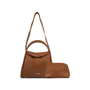 LARRIE Ladies Fiona Top Handle Satchel Bag + Free Pouch