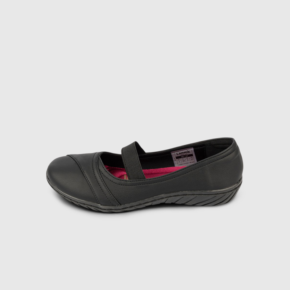 LARRIE Ladies Vera 1-Inch Elastic Flats - Image 2