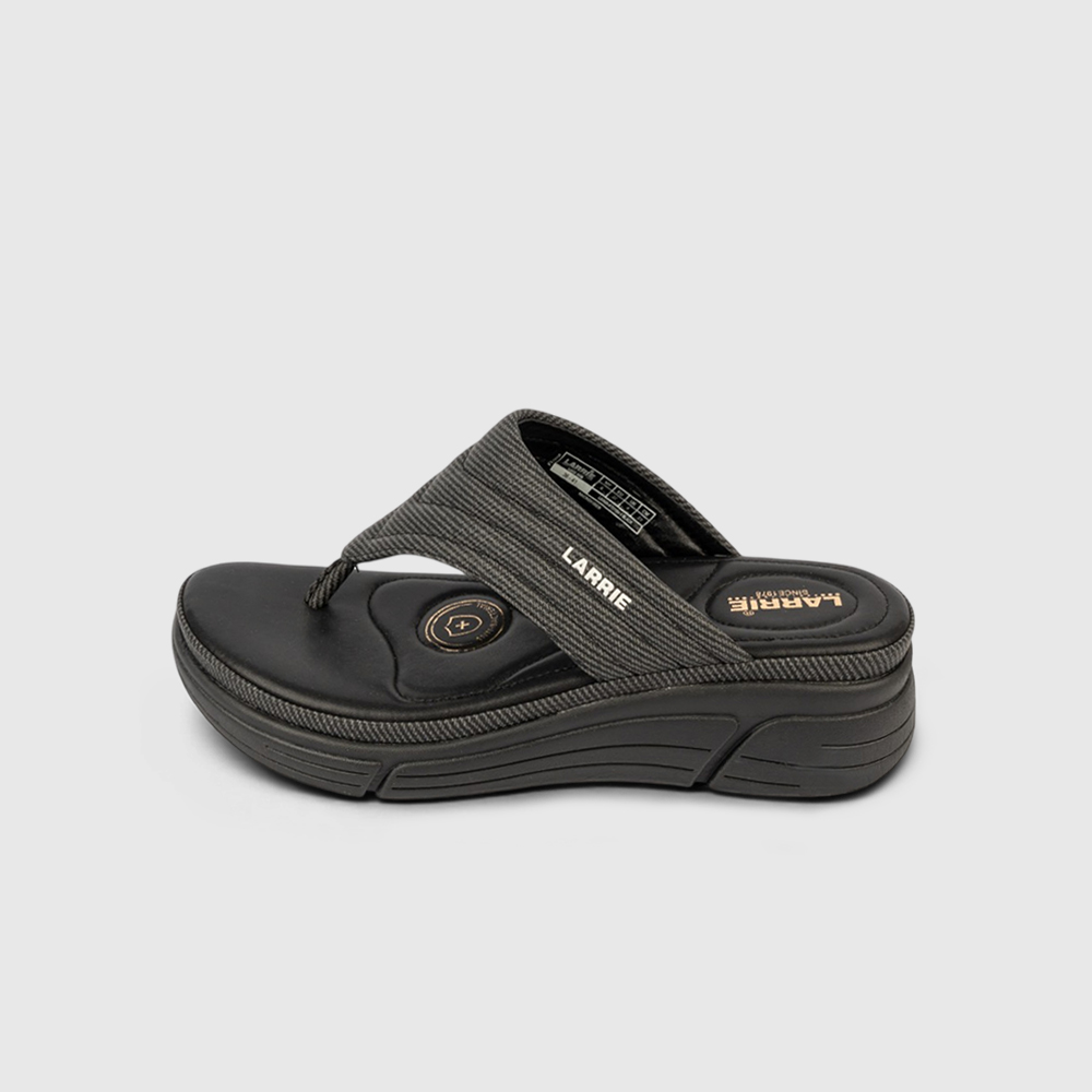 LARRIE Ladies Florence 2-Inch Wedge Thong Sandals - Image 2