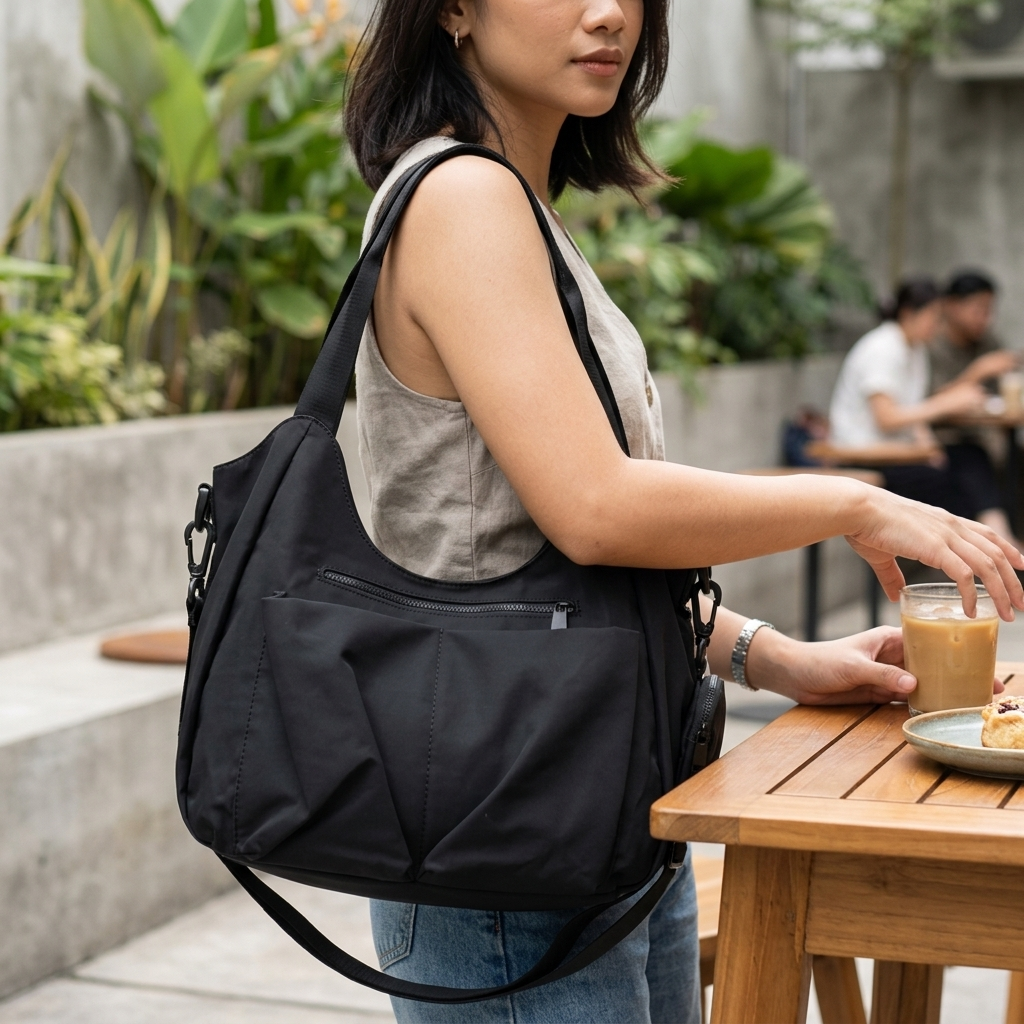 LARRIE Ladies Lightweight Travel Shoulder Bag - Image 2