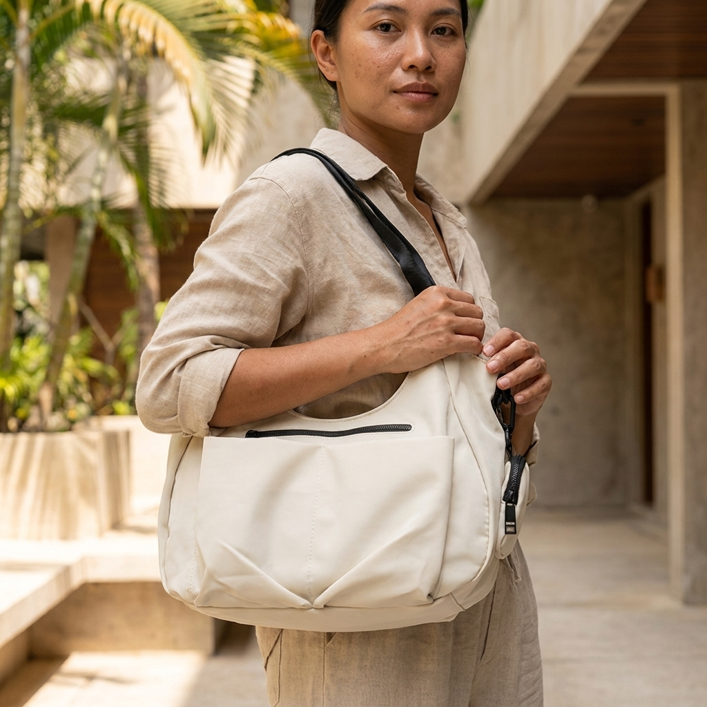 LARRIE Ladies Lightweight Travel Shoulder Bag - Image 3